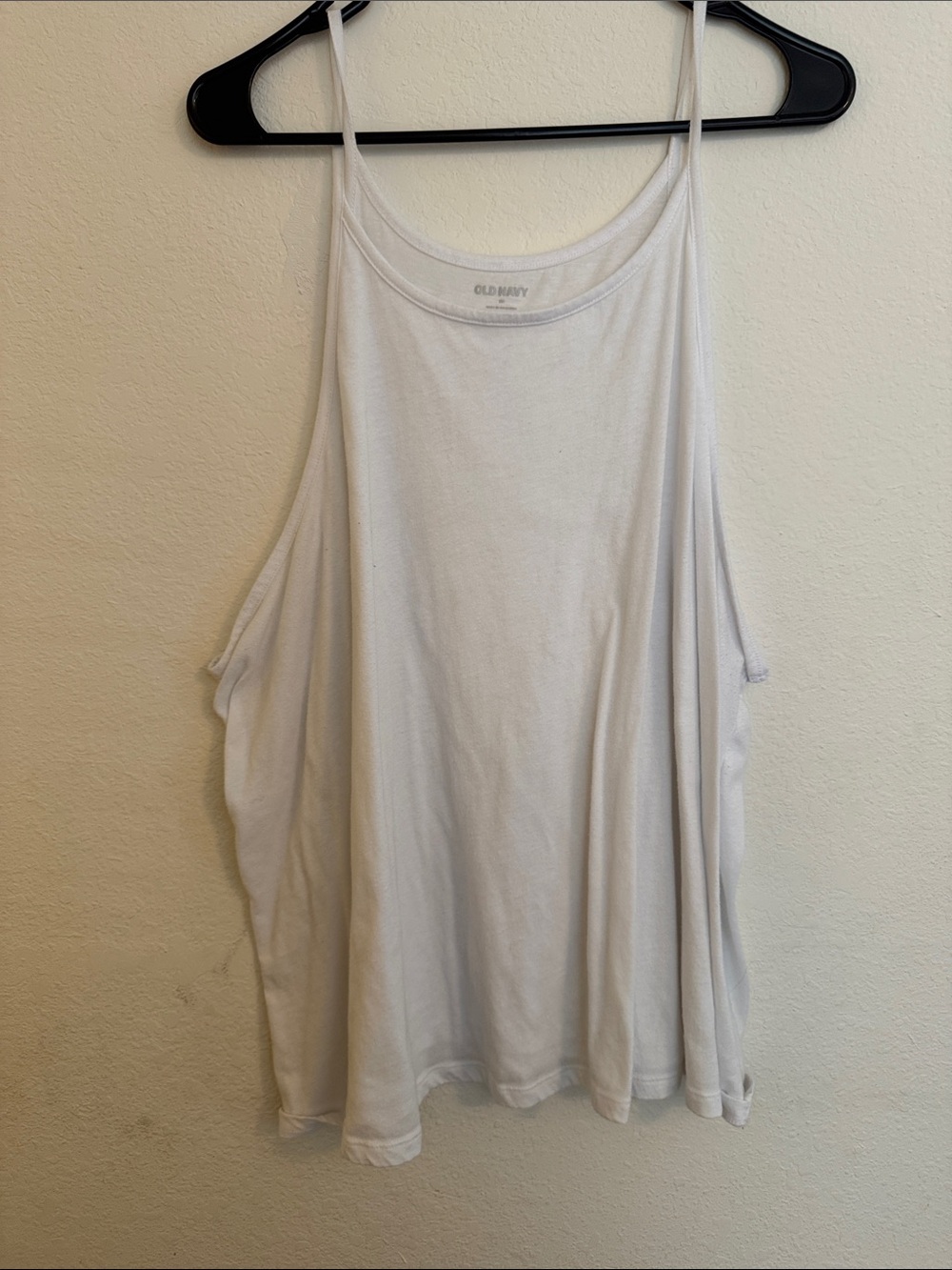 Old Navy White Scoop Neck Tank Top - Lightweight Casual Tank 3X